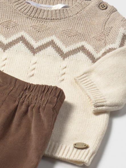 Conjunto pantalón y jersey recién 15-02580-096 Cacao [2]