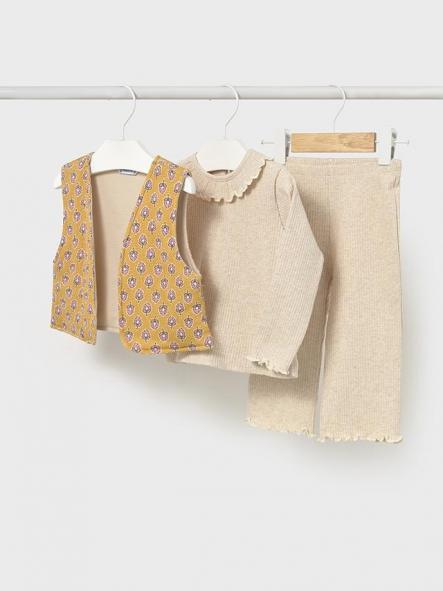 Mayoral Conjunto Pantalón Con Chaleco 15-02593-014 Arena.vig