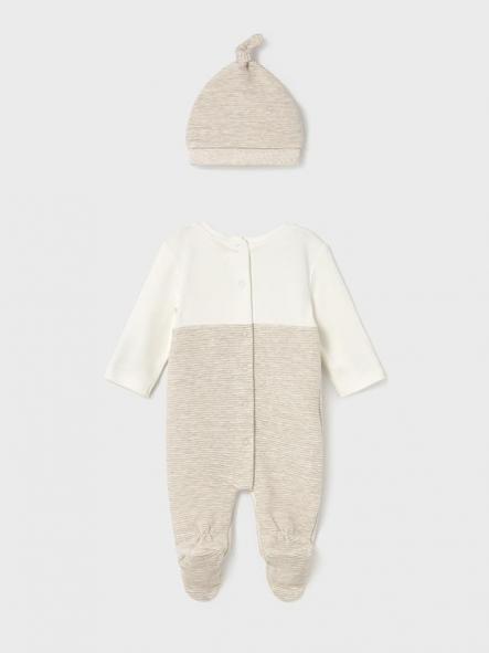 Mayoral Pelele Peto y Gorro 15-02609-011 Milk vig [1]