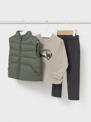 Mayoral Conjunto Pant. Pullover Chaleco 15-02649-020 Abeto [1]