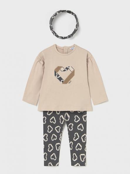 Mayoral Conjunto Leggings Con Diadema 15-02744-010 Plomo