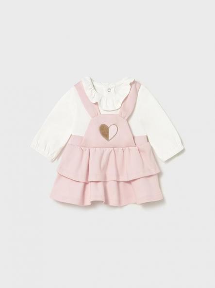 Mayoral Pelele Falda Interlock 15-02801-095 Rosa Baby