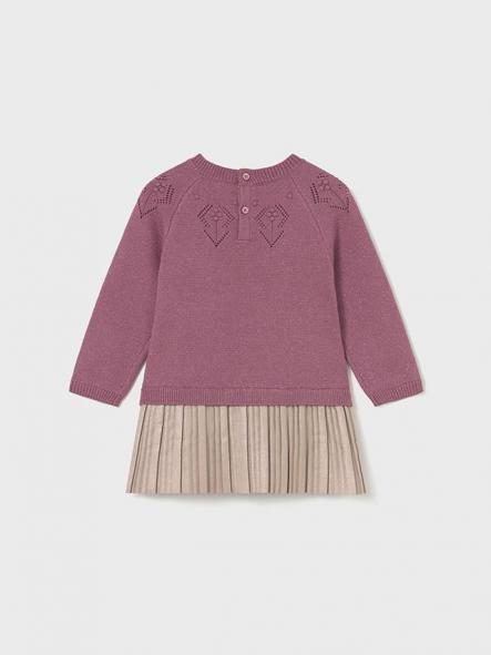 Mayoral Vestido Combinado Tricot 15-02908-036 Rosado [1]