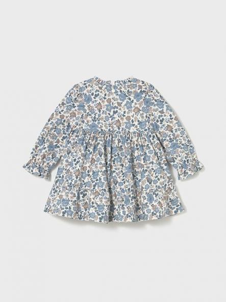 Mayoral Vestido Terciopelo Estampado 15-02909-026 Blue Bell [2]