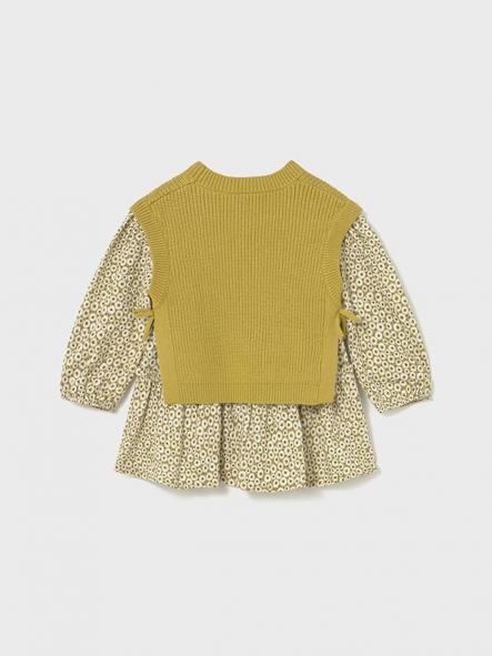Mayoral Vestido Con Chaleco Tricot 15-02913-036 Aceite [2]