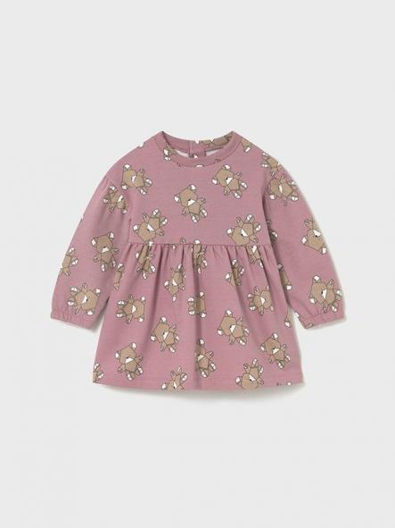 Mayoral Vestido Felpa Estampado 15-02916-046 Orquidea