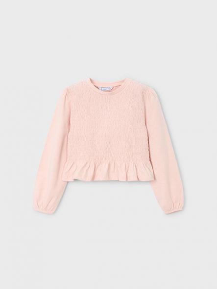 Mayoral Camiseta M/L Peplum 15-04007-090 Pastel