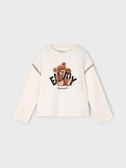 Mayoral Camiseta M/L Oso 15-04012-010 Macchiato [3]