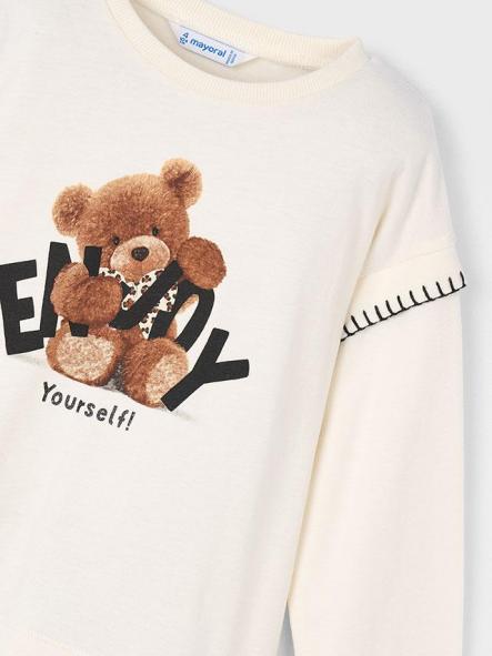 Mayoral Camiseta M/L Oso 15-04012-010 Macchiato [5]