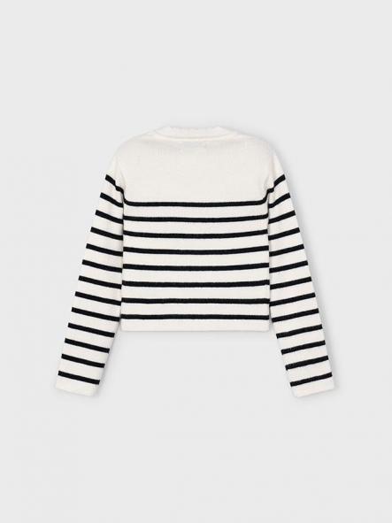 Mayoral Top Tricot Rayas 15-04014-018 Macchiato [4]
