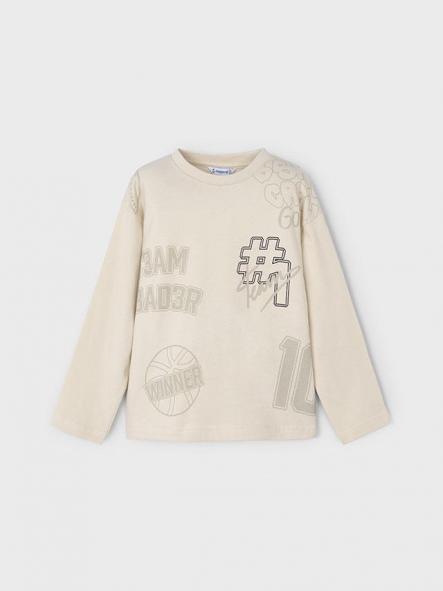 Mayoral Camiseta M/L Varsity 15-04074-070 Cereal [2]
