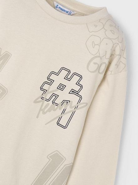 Mayoral Camiseta M/L Varsity 15-04074-070 Cereal [4]