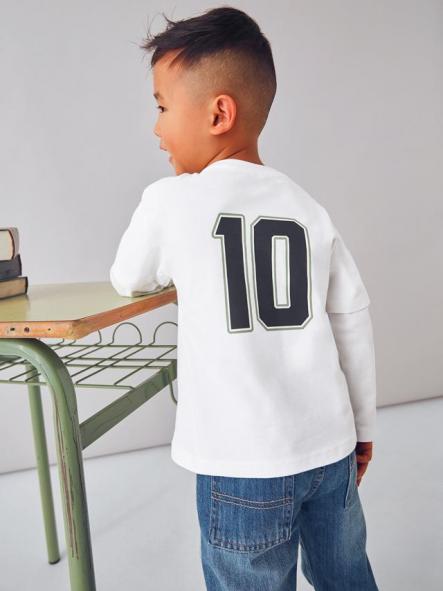 Mayoral Camiseta M/L "Team" 15-04075-074 Nata [1]