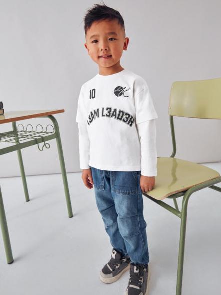 Mayoral Camiseta M/L "Team" 15-04075-074 Nata [2]