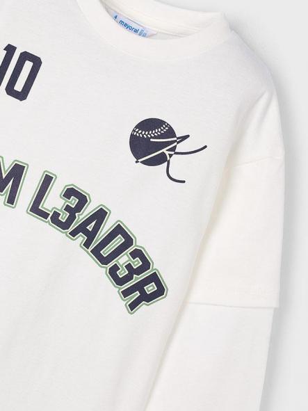 Mayoral Camiseta M/L "Team" 15-04075-074 Nata [5]