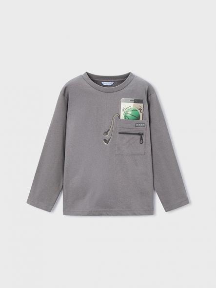 Mayoral Camiseta M/L Trampantojo 15-04078-090 Gris [0]