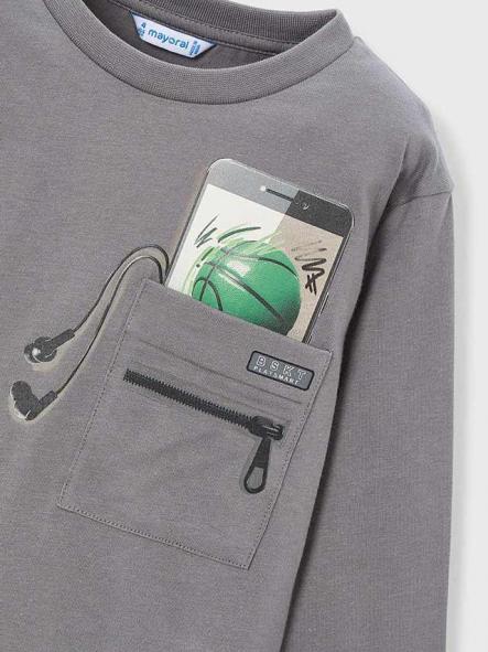 Mayoral Camiseta M/L Trampantojo 15-04078-090 Gris [2]