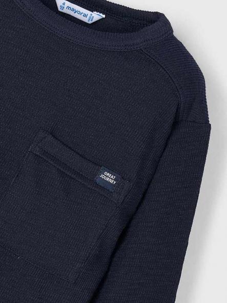 Mayoral Camiseta M/L Punto Textura 15-04082-094 Marino [5]