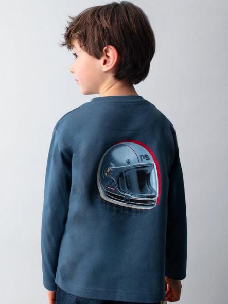 Mayoral Camiseta M/L "Race Track" 15-04084-015 Acero [1]