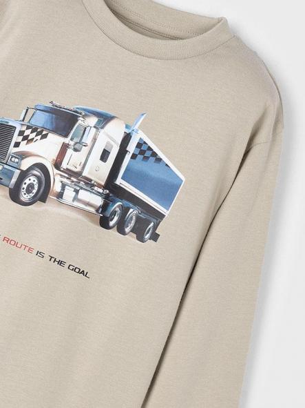 Mayoral Camiseta M/L "Truck" 15-04085-020 Visón [3]