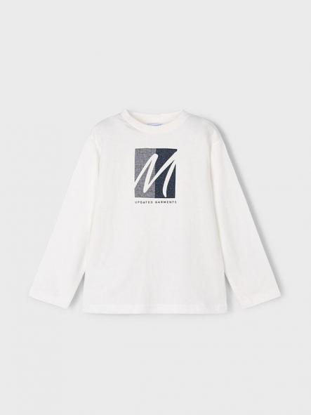 Mayoral Camiseta M/L Aplique 15-04086-026 Nata [3]