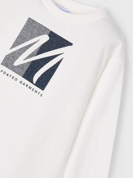 Mayoral Camiseta M/L Aplique 15-04086-026 Nata [5]