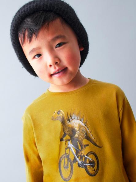 Mayoral Camiseta M/L "Dino" 15-04087-030 Mostaza [1]