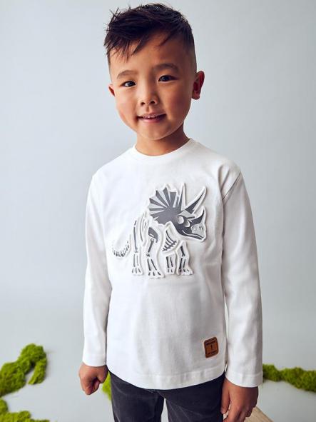 Mayoral Camiseta M/L Embossed 15-04089-040 Nata [1]