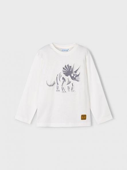 Mayoral Camiseta M/L Embossed 15-04089-040 Nata [2]