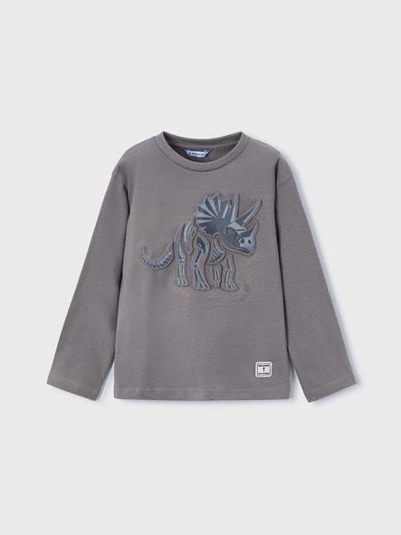 Mayoral Camiseta M/L Embossed 15-04089-043 Gris