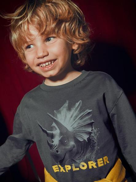 Mayoral Camiseta M/L "Explorer" 15-04090-046 Pizarra [1]