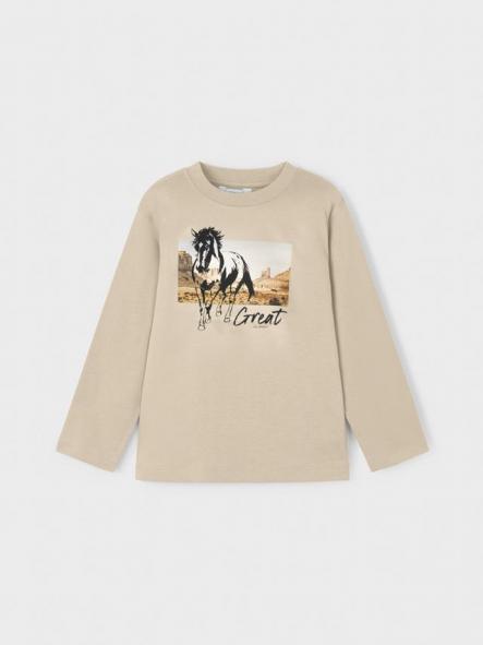Mayoral Camiseta M/L Caballo 15-04093-058 Cereal