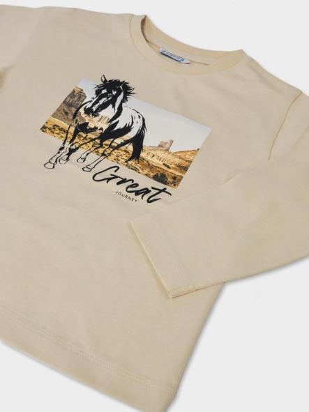 Mayoral Camiseta M/L Caballo 15-04093-058 Cereal [2]