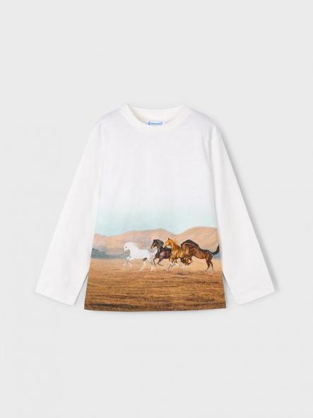 Mayoral Camiseta M/L Posicionado 15-04094-010 Caballos [3]