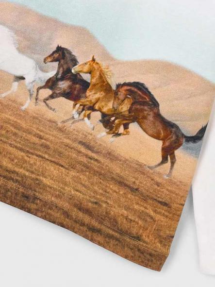 Mayoral Camiseta M/L Posicionado 15-04094-010 Caballos [5]