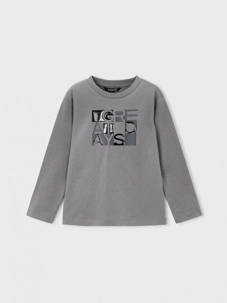 Mayoral Camiseta M/L "Great Days" 15-04095-063 Gris [1]