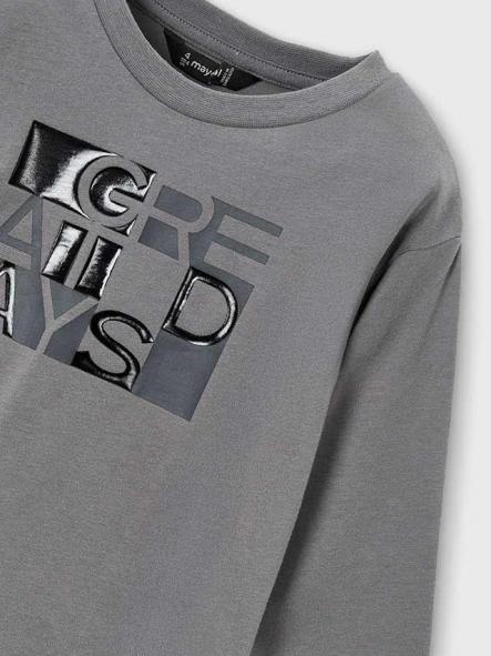 Mayoral Camiseta M/L "Great Days" 15-04095-063 Gris [3]