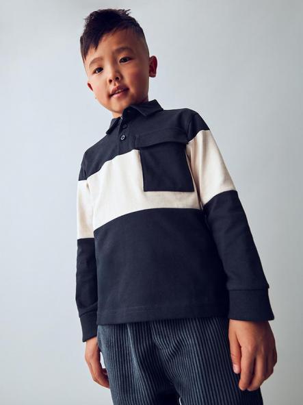 Mayoral Polo M/L Color Block 15-04121-019 Marino
