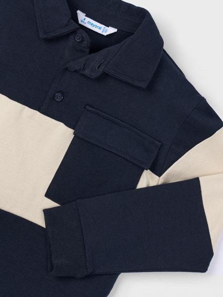Mayoral Polo M/L Color Block 15-04121-019 Marino [4]