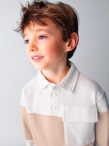 Mayoral Polo M/L Color Block 15-04121-020 Nata [1]