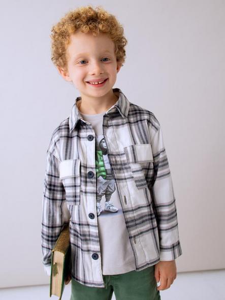 Mayoral Sobre Camisa Cuadros 15-04123-030 Gris