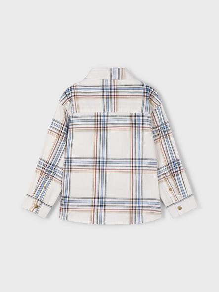 Mayoral Camisa M/L Cuadros 15-04128-035 Cereal [3]