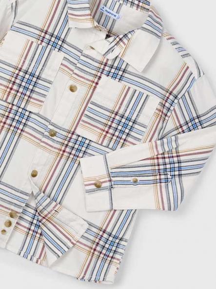 Mayoral Camisa M/L Cuadros 15-04128-035 Cereal [4]