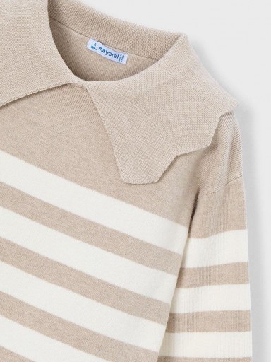 Mayoral Jersey Rayas Cuello 15-04301-046 Toffe [2]