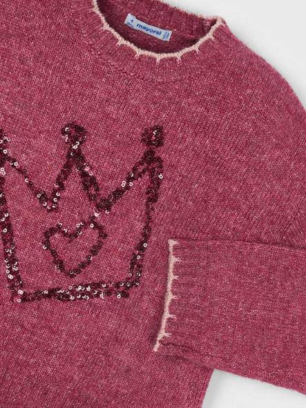 Mayoral Jersey Bordado Lentejuelas 15-04305-061 Cereza.mez [3]
