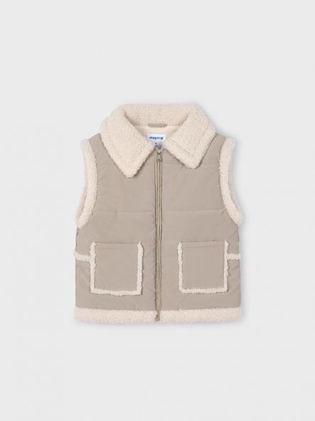 Mayoral Chaleco Contrastes Borrego 15-04313-016 Topo [1]