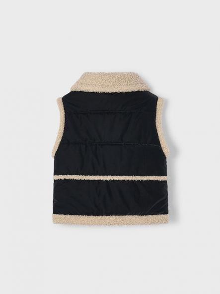 Mayoral Chaleco Contrastes Borrego 15-04313-017 Negro [2]