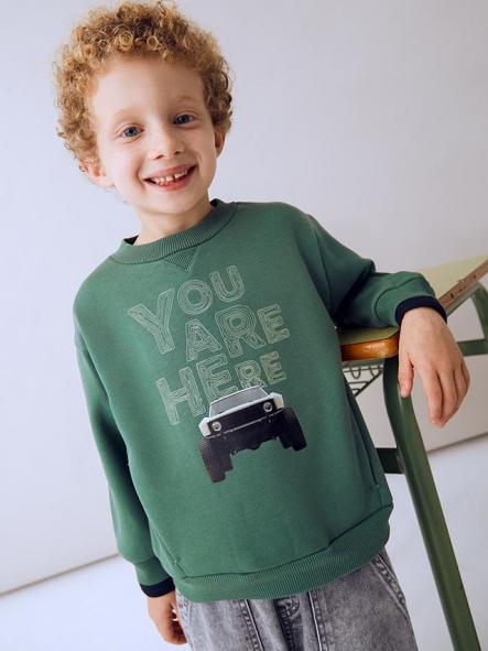 Mayoral Pullover Serigrafia "Coche" 15-04404-035 Abeto