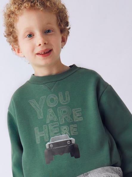 Mayoral Pullover Serigrafia "Coche" 15-04404-035 Abeto [1]