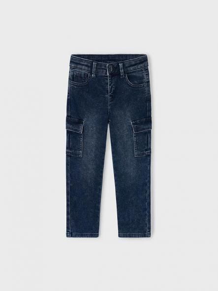 Mayoral Pantalón Soft Denim Cargo 15-04563-022 Blue.Black [3]
